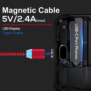 Ready Stock 1m/2m Magnetic Charger Cable for Iphone/Type-c/Android