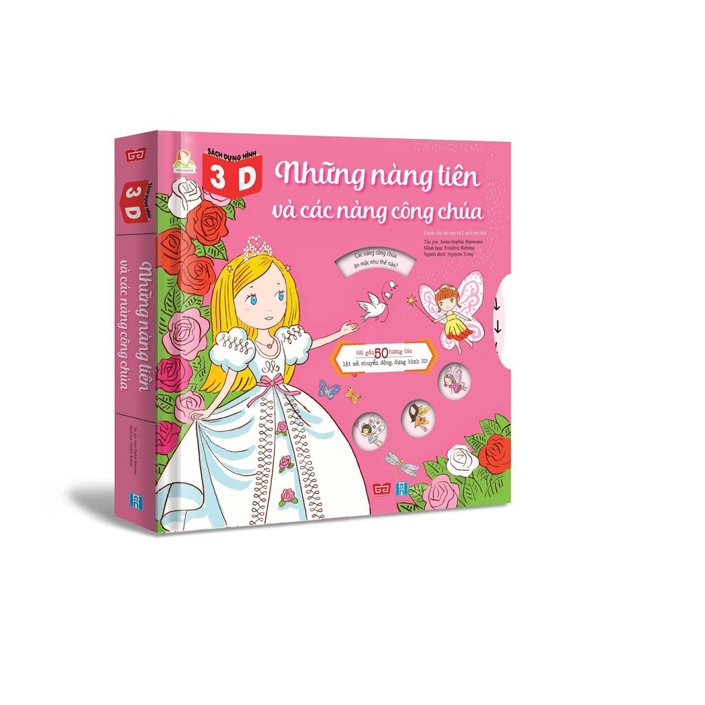 Sách Tương Tác - Sách dựng hình 3D - Những nàng tiên và các nàng công chúa
