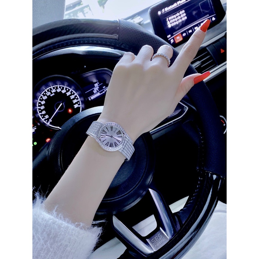 Đồng hồ đeo tay nữ, đồng hồ nữ chính hãng PIAGET đính kim cương nhân tạo siêu cao cấp, cực kỳ sang chảnh, siêu phẩm hot