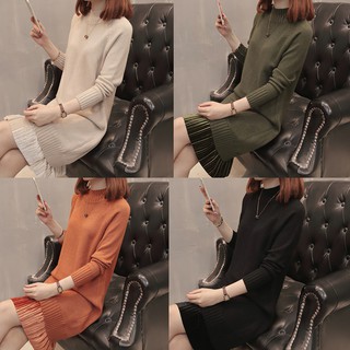 Đầm Xếp Ly Eo Thu Đông