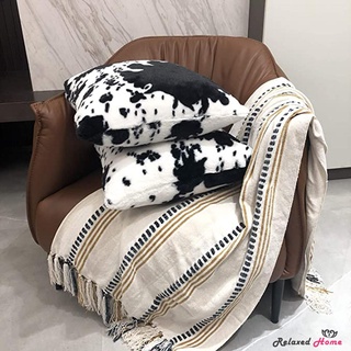 Vỏ Áo Gối Sofa Trang Trí Họa Tiết Da Bò