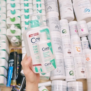 Sữa rửa mặt cerave foaming facial cleanser da dầu & da khô các size 87ml - 236ml - 355ml - 473ml