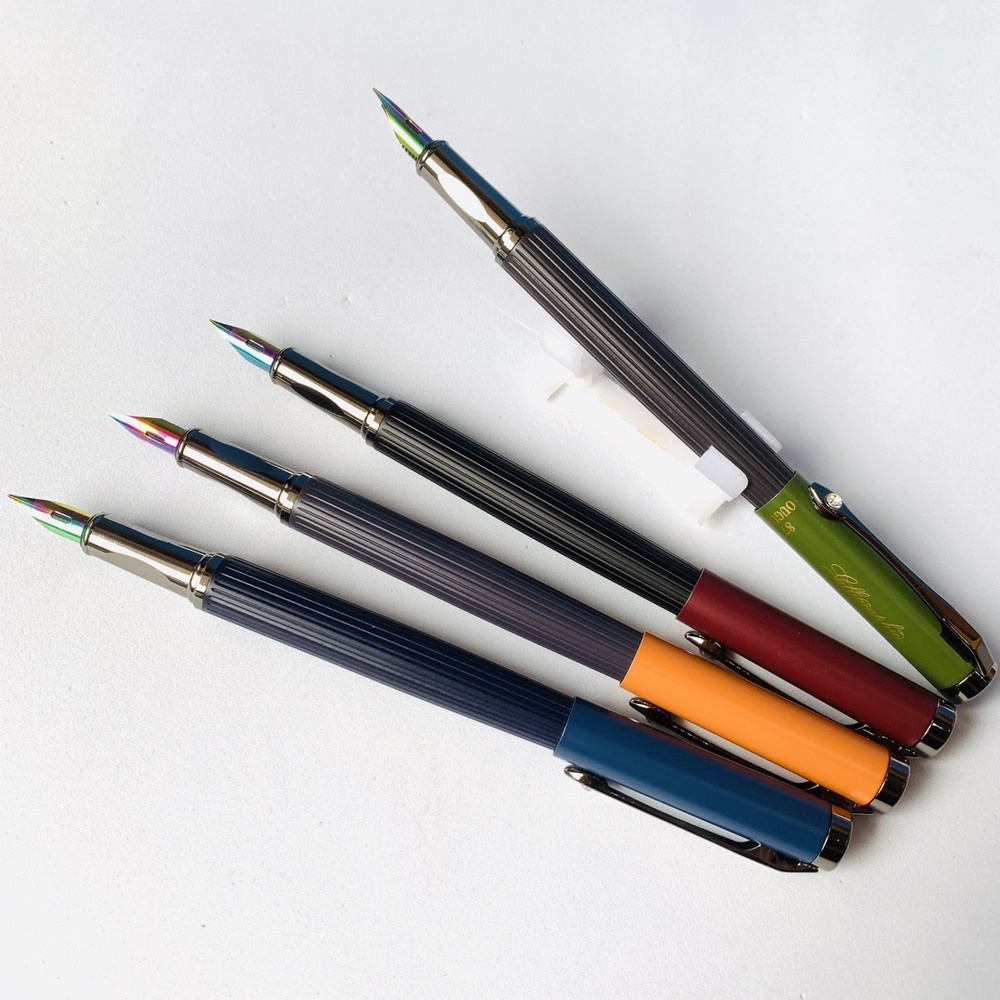 Bút máy 877 ngòi lá tre calligraphy bẩy mầu  mới cực đẹp, siêu phẩm dành cho giới luyện chữ đẹp