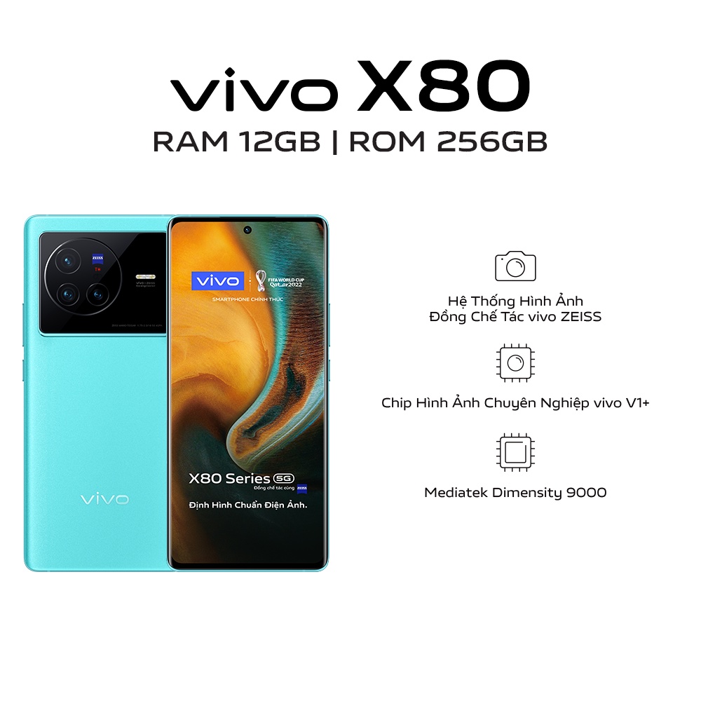 Điện thoại Vivo X80 (12GB/256GB) - Hàng chính hãng