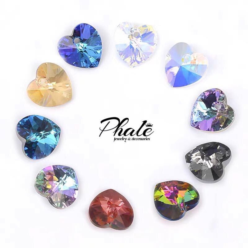 Mặt Dây Chuyền Pha Lê Swarovski Trái Tim S14mm