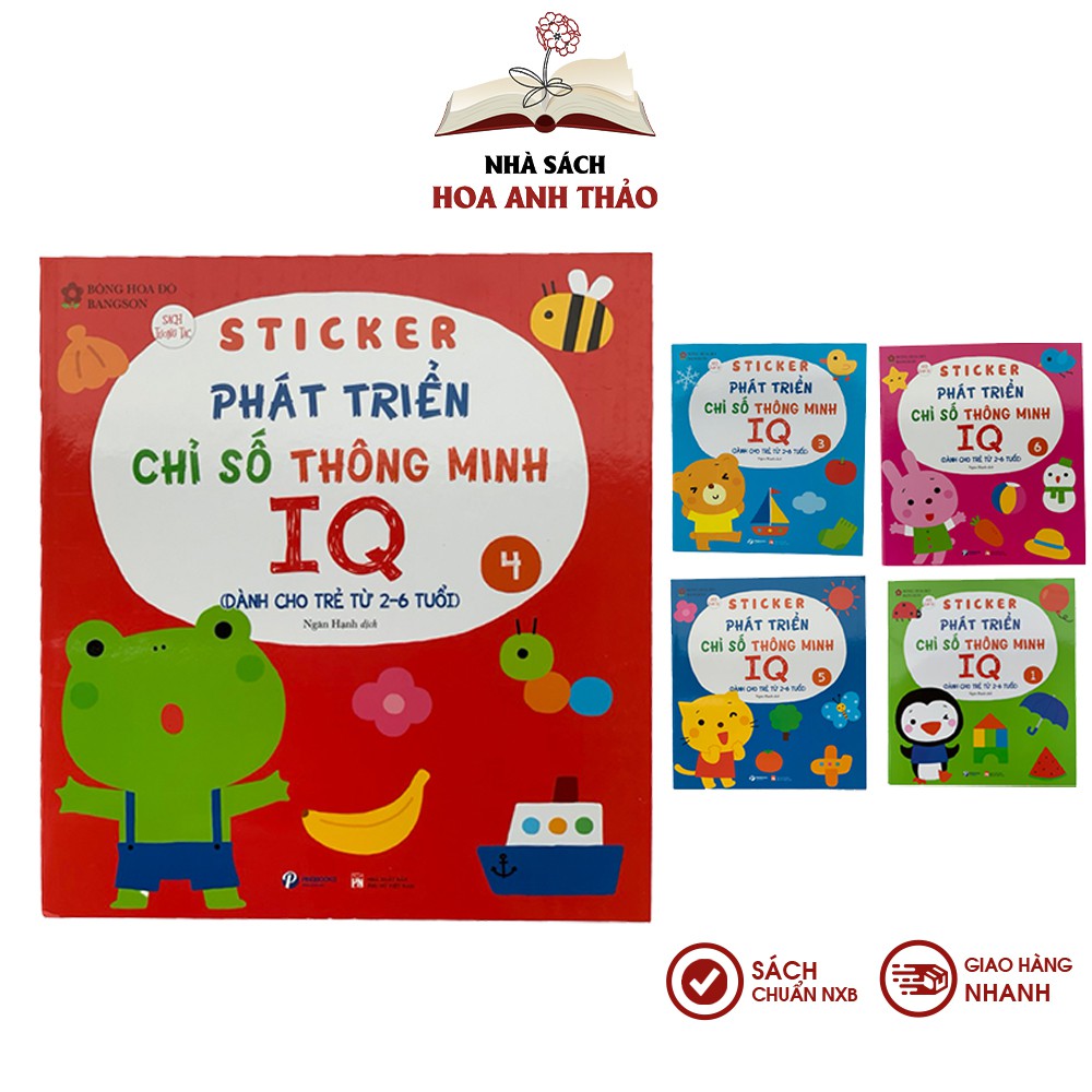 Sách Sticker bóc dán phát triển chỉ số thông minh IQ