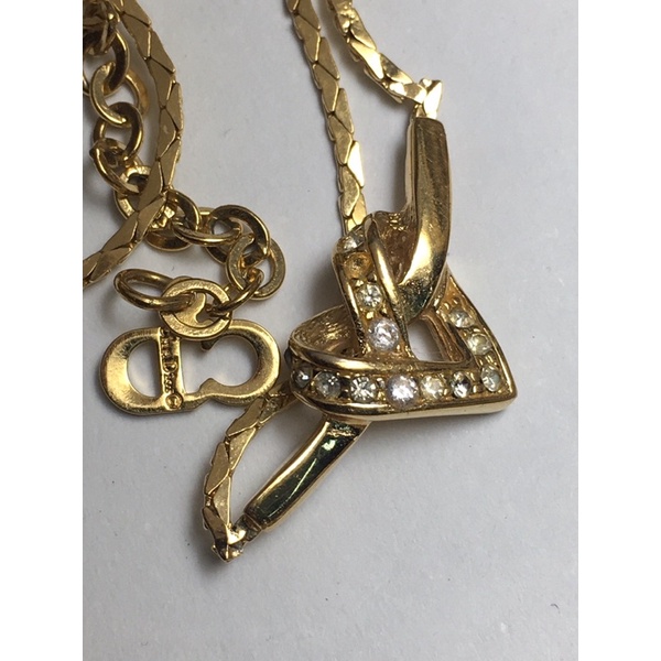 Dây chuyền vintage Dior-mặt trái tim