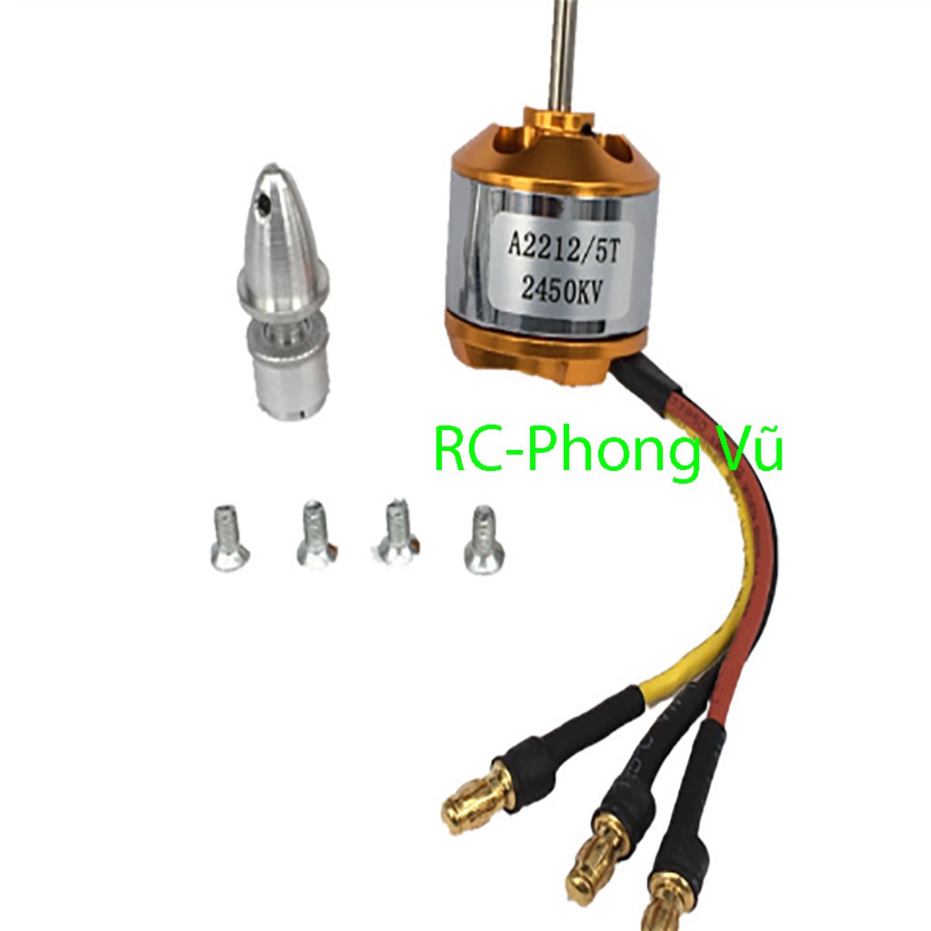 Motor A2212 2450KV RCPV đầy đủ đế và phụ kiện