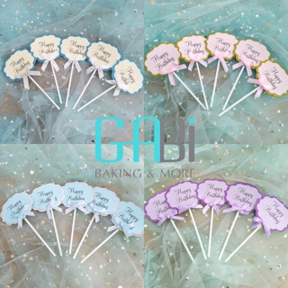 Set 5 topper tag Happy Birthday
