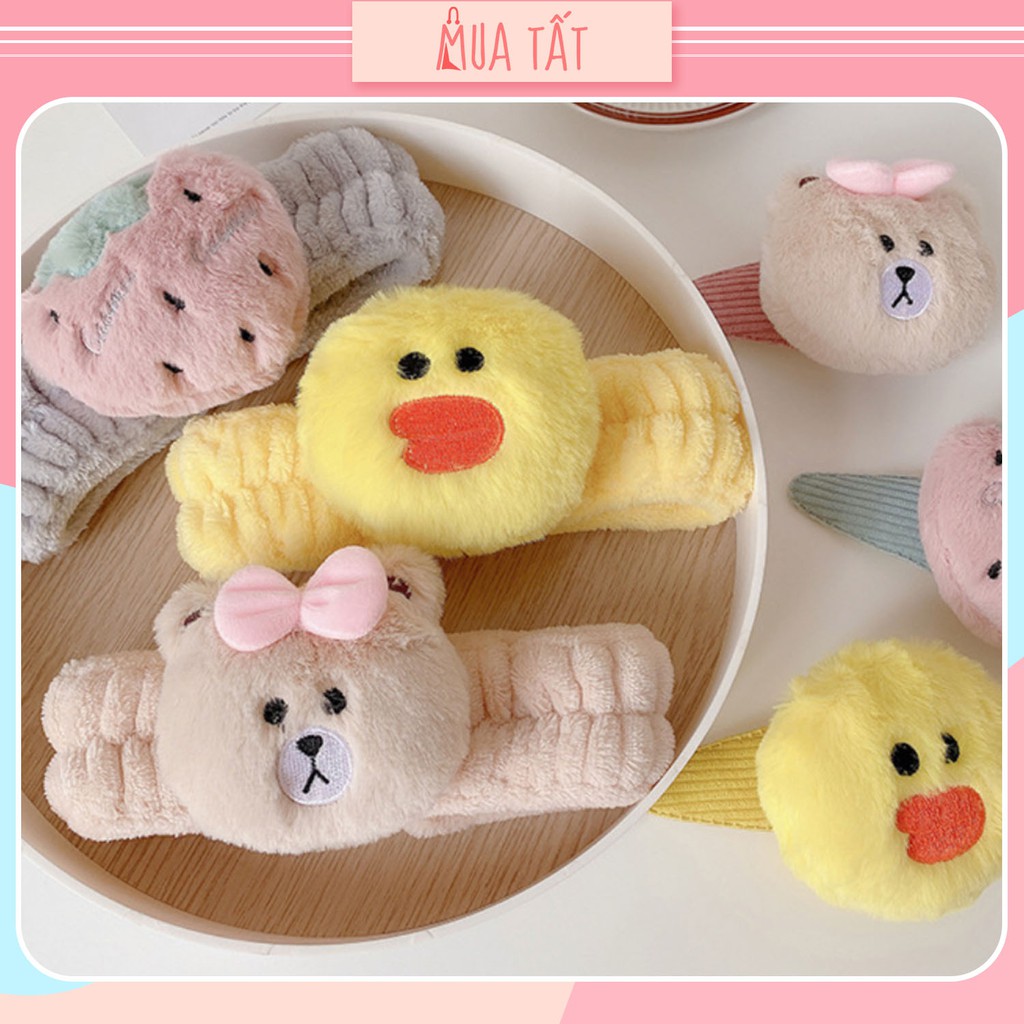 Băng đô rửa mặt Line / băng đô make up tai mèo