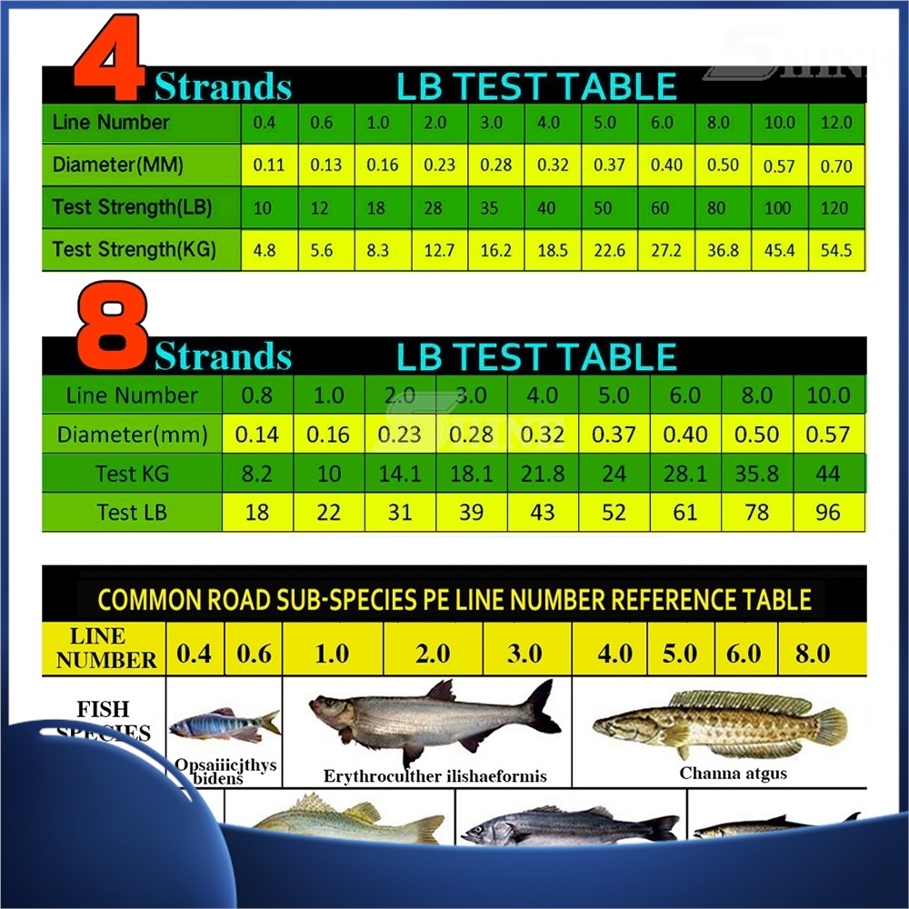 Cuộn Dây Câu Cá Bện Sợi PE 100% 10LB-120LB-120LB 300M