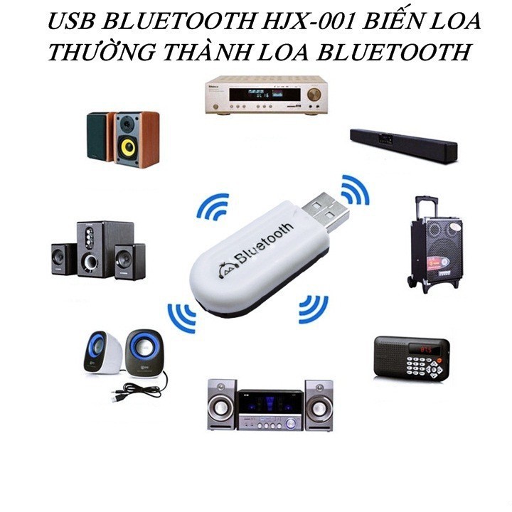 USB Bluetooth 5.0 biến loa thường thành loa Bluetooth