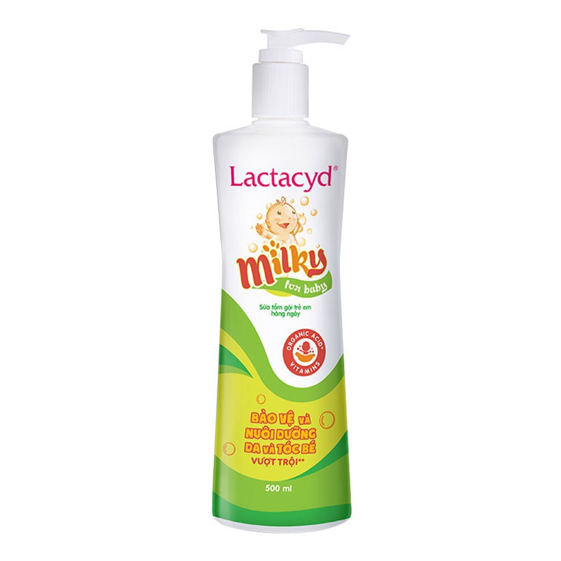 Sữa tắm lactacyd milky 500ml sản phẩm chính hãng tập đoàn sanofi