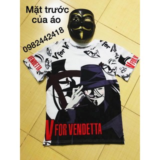 Áo phông Hacker Anonymous (Trắng, Đen)