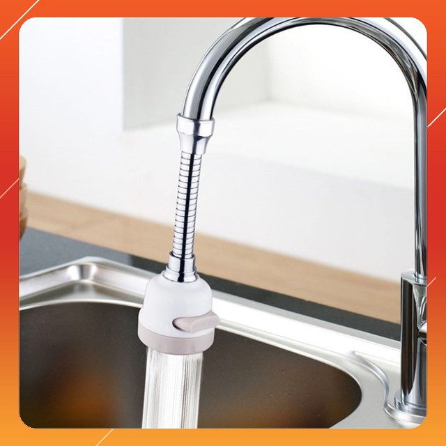 Đầu nối vòi nước bồn rửa chén tăng áp 200% xoay 360 độ