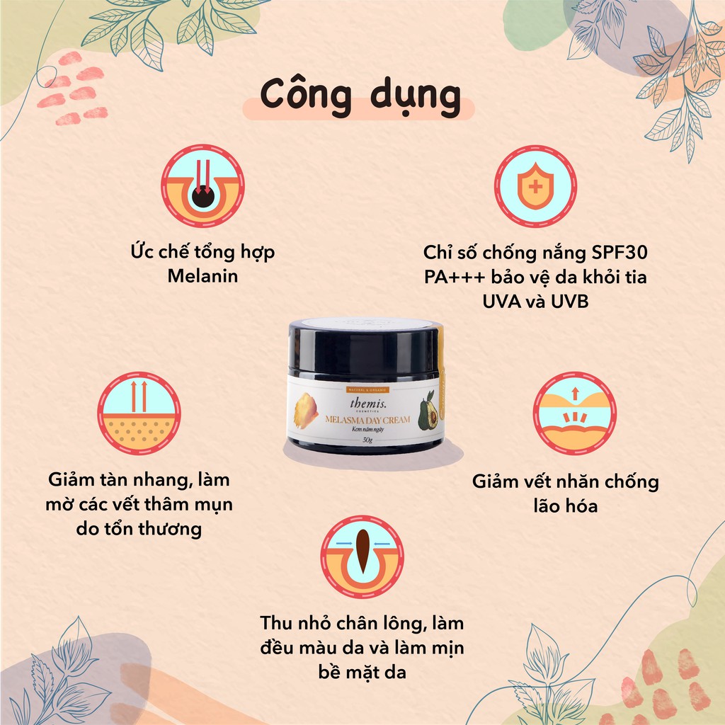 [Mã SKAMLTSW8 giảm 10% đơn 100K] Kem dưỡng trắng da chống nắng Themis Melasma Day Cream | BigBuy360 - bigbuy360.vn