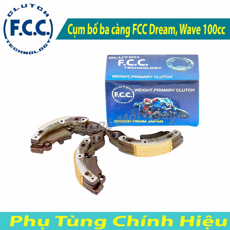 Full Bộ Cụm Bố Ba Càng FCC Lõi Ly Hợp Côn Trước Dream, Wave100cc