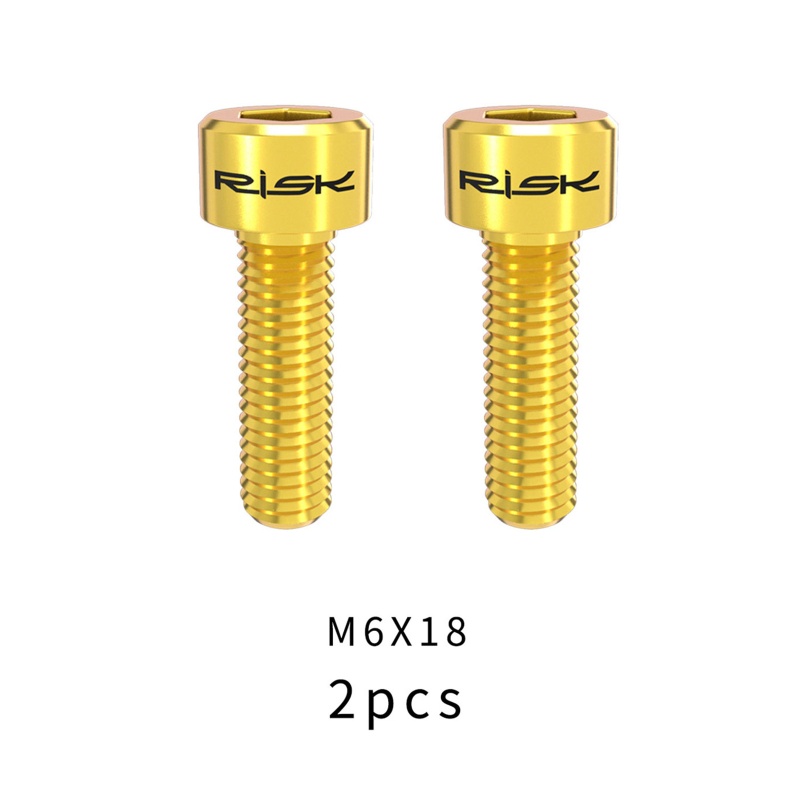 Bộ 2 Ốc Vít Sửa Chữa Đĩa Phanh Xe Đạp Leo Núi Rỗng M6x18