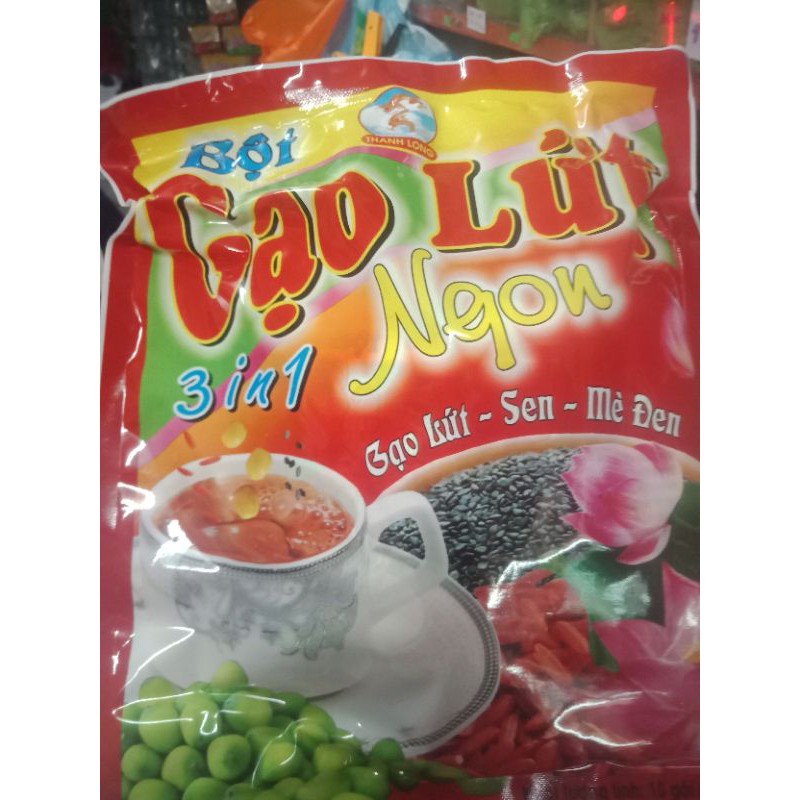 Bột gạo lứt hạt sen mè đen Thanh Long