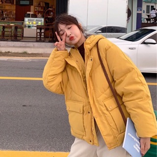 Áo khoác phao ulzzang - áo phao có mũ - thu đồng 2019