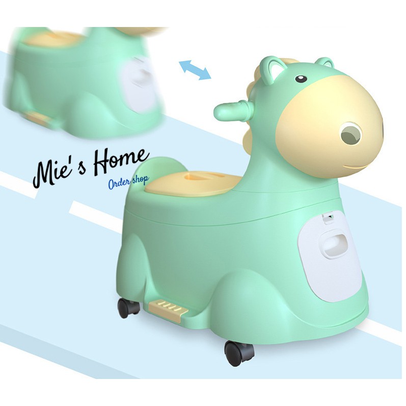 Bô cho bé hình chú Ngựa xinh Đồ dùng tiện ích vừa làm đồ chơi Quà Ý Nghĩa - Potty MOMYBABY Mie Shop