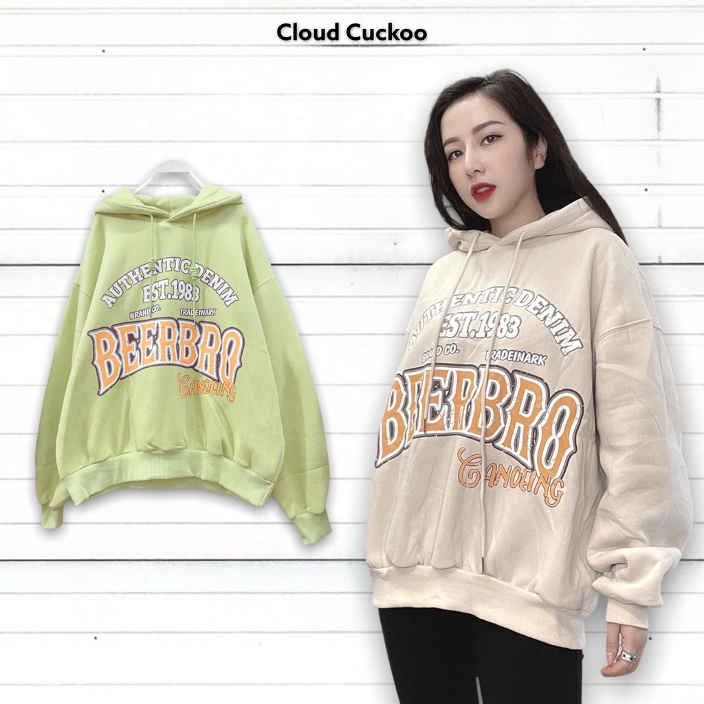 Áo Hoode Unisex In Chữ BEERBRE - Mã Số: N11023