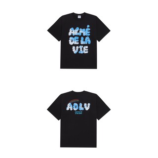 Áo thun ngắn tay cổ tròn ADLV Rainbow Cloud Logo Black Đen ADLV Unisex