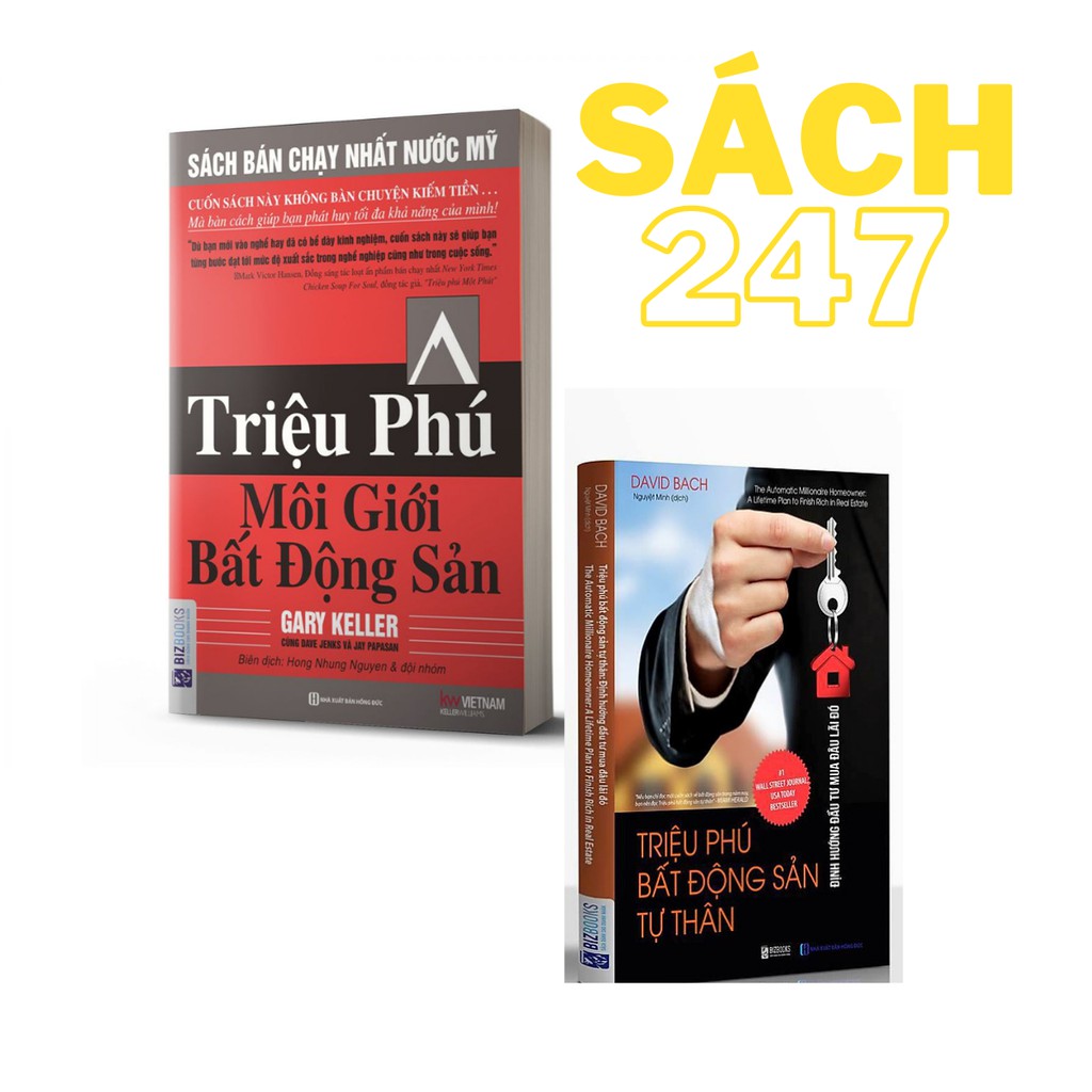 Sách - Combo 2 cuốn Triệu Phú Môi Giới Bất Động Sản + Triệu Phú Bất Động Sản Tự Thân ( Tặng kèm khoá học )