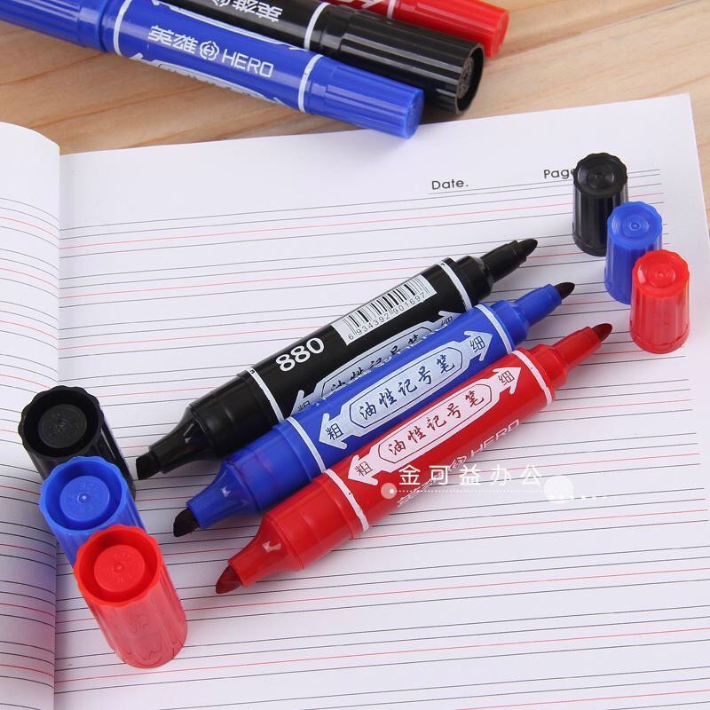 BÚT LÔNG DẦU 2 ĐẦU LOẠI LỚN MỰC CỰC ĐẬM CHẤT LƯỢNG NHẬT BẢN HIỆU MẢKER