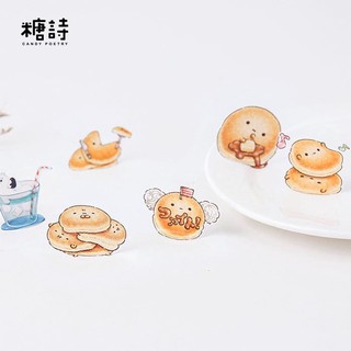 Hộp 45 Sticker Dán Bánh mì tròn