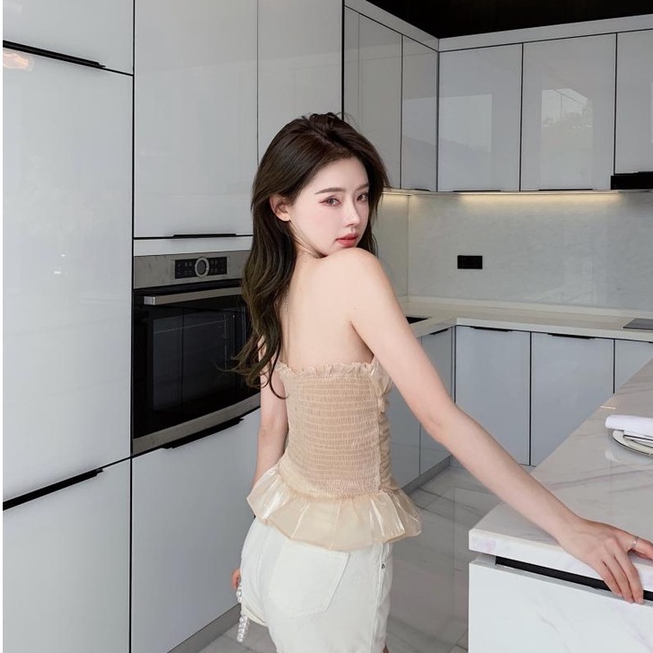 ÁO SƠ MI BÈO CÚP NGỰC BO CHUNG THỜI TRANG NỮ - EMILYSHOP