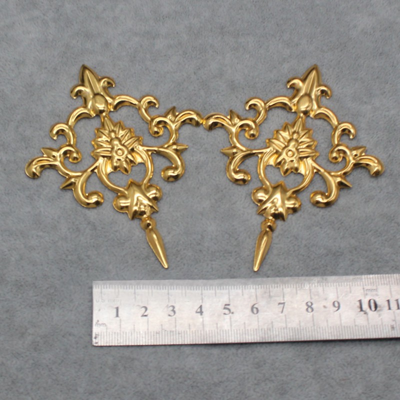 [Nguyên liệu làm trâm] 1 phiến họa tiết làm vương miện Lolita 99*77mm