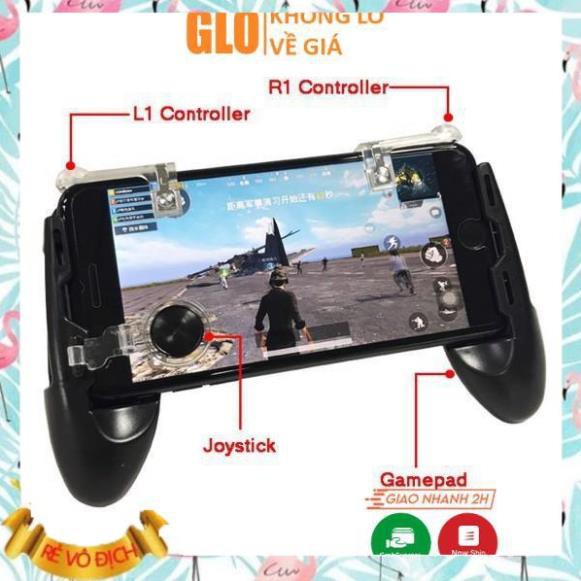 (Giá sỉ)  Bộ Tay Cầm Chơi Game Kèm Nút Joystick Và Bộ Nút Pubg Chơi Liên Quân - Pubg 5 In 1  - M103