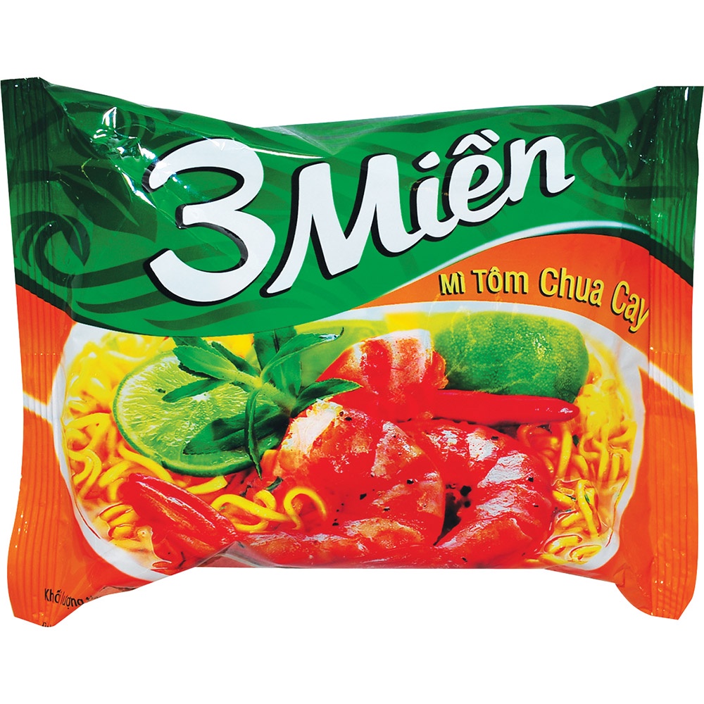 Mì 3 Miền Tôm Chua Cay gói 65g