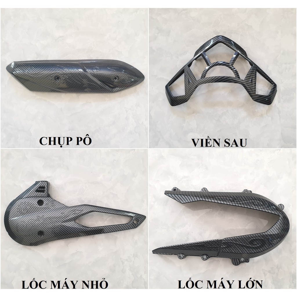 Ốp trang trí xe Vision 2021-2023 Carbon Artistar