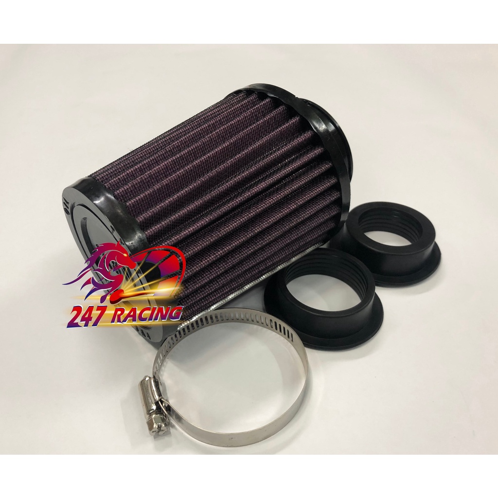 Pô E tăng tốc lọc gió KN gắn xe máy Exciter,Winner,Wave,Dream,Sirius....