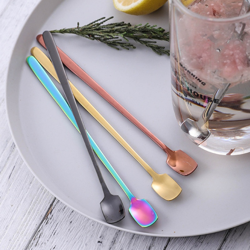 Muỗng cà phê cán dài bằng inox cao cấp