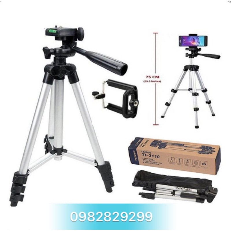 [Kèm Kẹp ĐT] Gậy 3 Chân Tripod 3110 -105 cm Chuyên Chụp Hình LiveStream | WebRaoVat - webraovat.net.vn