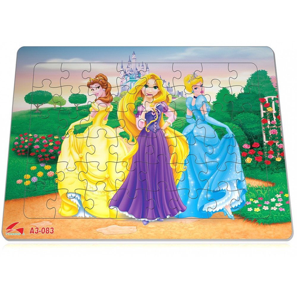 Bộ Tranh Ghép Hình A3 Loại To, Puzzle 48 mảnh ghép, Tranh Xếp Hình Nhiều Mẫu Đáng Yêu, Đồ Chơi Trí Tuệ Trẻ Em MecoMart