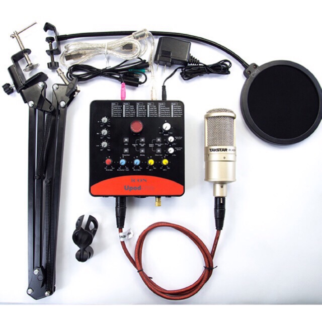 Combo mic thu âm talkstar Pc-K200, soundcard icon upod pro, dây live ma2 bảo hành 6 tháng