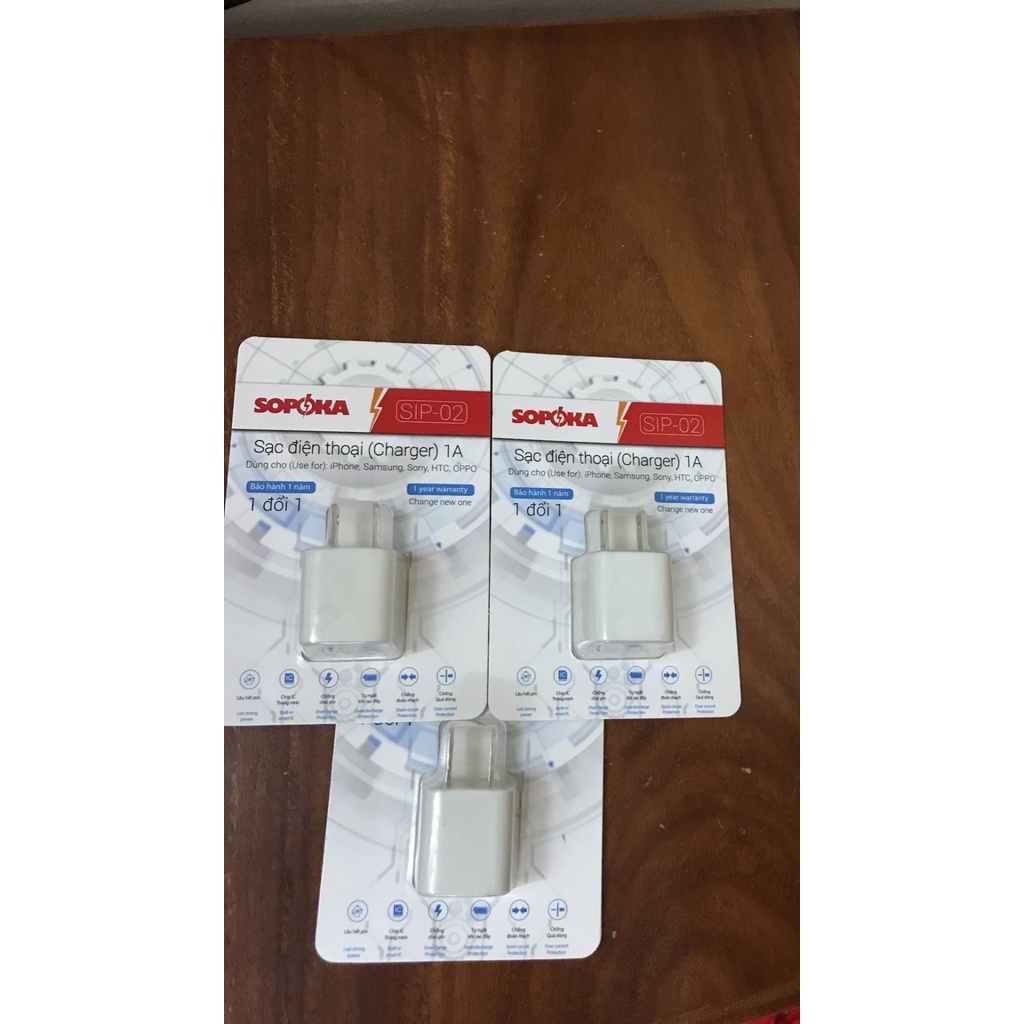 Củ sạc điện thoại SOPOKA SIP-02 1A