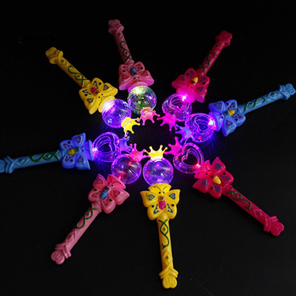 Gậy đồ chơi hình bướm có đèn LED chiếu sáng vui nhộn dành cho bé