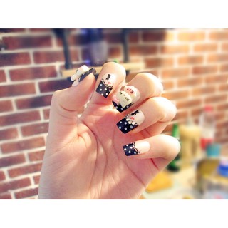 Bộ 24 móng tay giả kèm keo + Tặng kèm miếng dán móng/ dũa móng