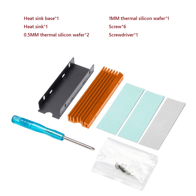 Bộ Tản Nhiệt Bằng Nhôm M2 SSD Cho M2 NVMe S