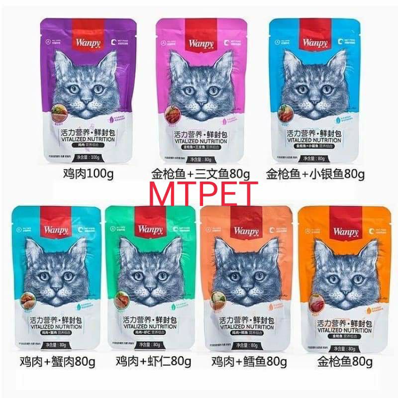 Pate Wanpy mix vị tổng hợp cho mèo