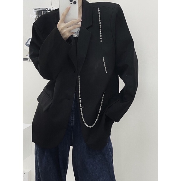 (SẴN) TKLIHN Áo khoác BLAZER oversize HOT FASHIONITA thuết kế mix phụ kiện độc lạ 2021 | BigBuy360 - bigbuy360.vn