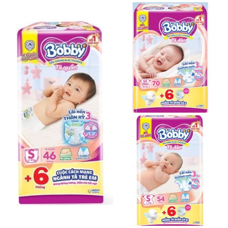 Tã Dán Bobby Fresh Siêu Mỏng S56