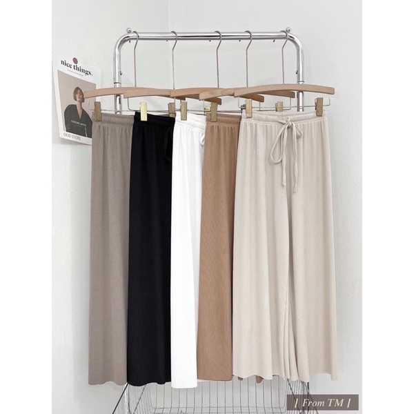 Quần suông thun tăm form hàn