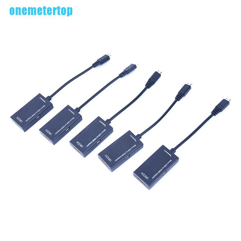 Dây Cáp Chuyển Đổi Cổng Micro Usb Sang Hdmi 1080 P Hd Tv Dành Cho Điện Thoại Android