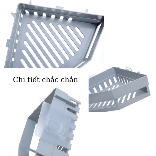 Kệ nhà tắm để đồ góc tường bếp nhựa GD34